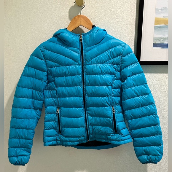 Miss Sixty Jackets & Blazers - Miss Sixty Women’s Down Teal Puffer Coat